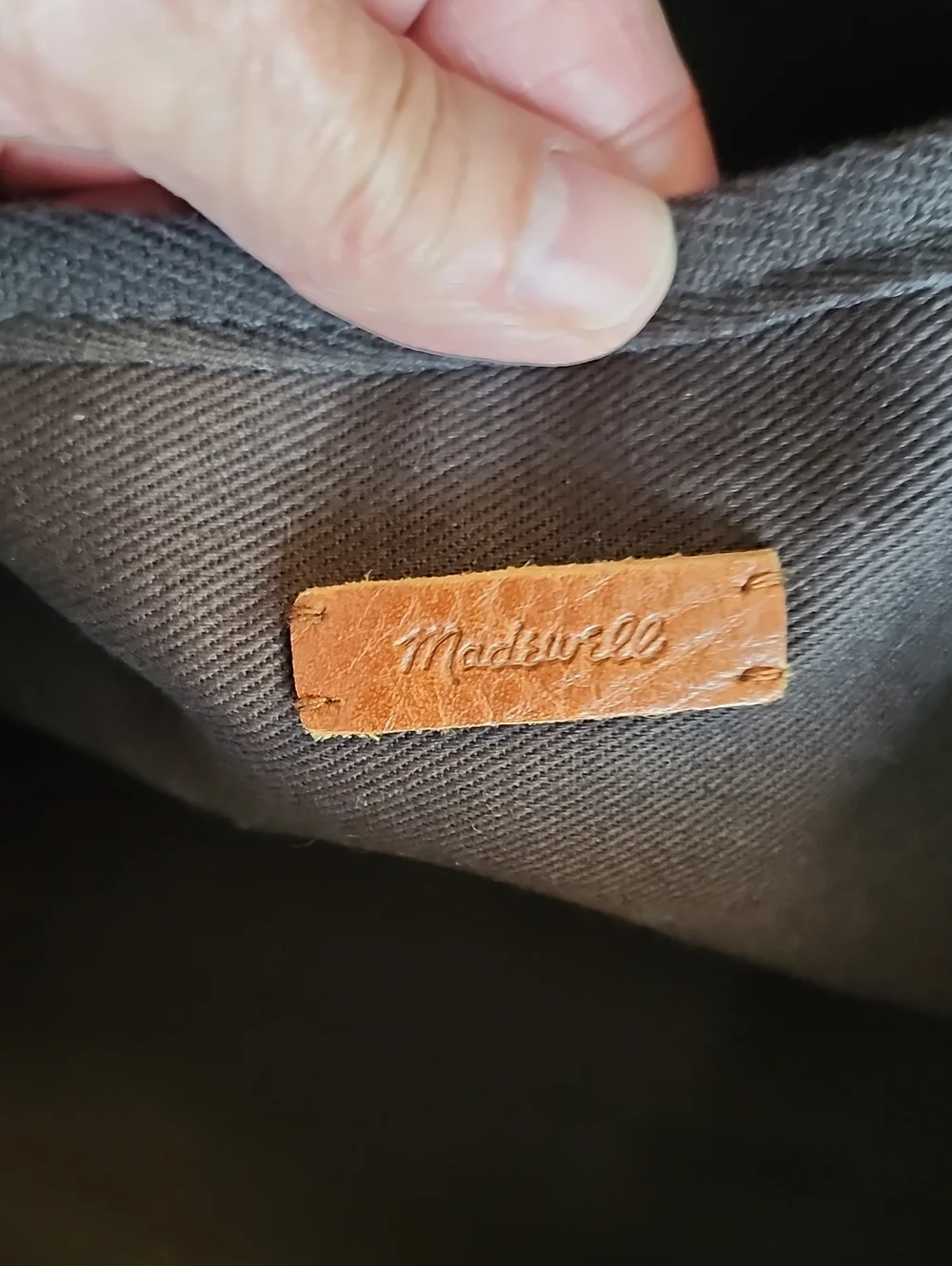 Vintage Madewell Classic Cognac Brown Leather Carry-On Tote Bag, $145